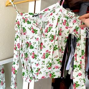 Pacsun Gorgeous light floral top